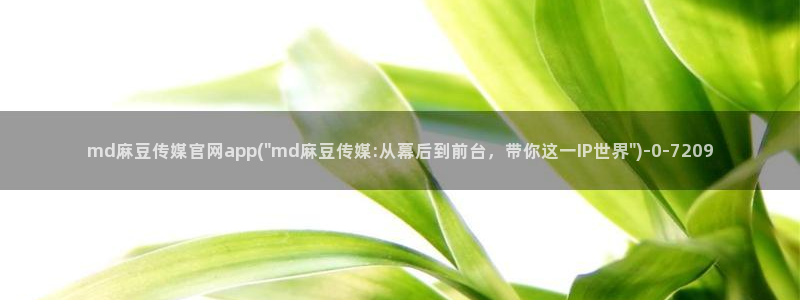 麻豆视频官方高清：md麻豆传媒官网app(\