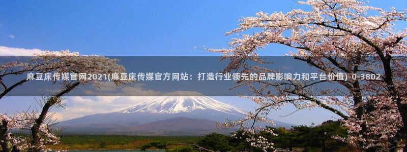 麻豆视频 站更新：麻豆床传媒官网2021(麻豆床传媒官方网站：打造行业领先的品牌影响力和平台价值)